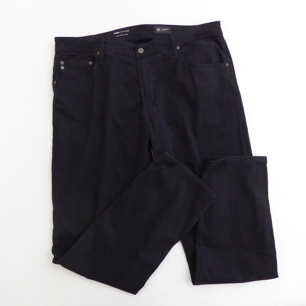 AG Adriano Goldschmied Men's Slim Straight Jeans - Black